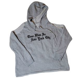 AE “Time Flies in NYC” cold shoulder hoodie